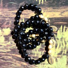 Harness the power of Black Onyx by wearing this bracelet alone or stack in multiples for a boost! A beautiful bracelet to add to your collection for a little sparkle and dimension. A powerful protection stone, Black Onyx absorbs and transforms negative energy while aiding the development of physical and emotional strength — especially in times of stress or grief. Spiritual Black Friendship Bracelets, Black Beaded 8mm Jewelry For Friendship, Black Round Beads Jewelry For Friendship, Black Spiritual Bracelet With Faceted Beads, Spiritual Black Bracelets With Faceted Beads, Black Bracelets With Natural Stones For Everyday, Bohemian Black Crystal Bracelet With 8mm Beads, Black Bohemian Crystal Bracelet With Round Beads, Bohemian Black Crystal Bracelet With Round Beads