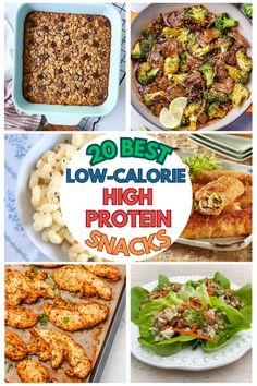 fuel your day with these 20 delicious and satisfying low-calorie, high-protein snacks! Perfect for when you're craving something tasty but want to stay on track with your health goals. 💪🍴 Whether you're looking for a quick bite between meals or a post-workout pick-me-up, these snacks are packed with protein to keep you full and energized without the extra calories. Try these easy and nutritious options today! Low Carb Calorie Snacks, Zero Calories Snacks, Best High Protein Snacks, Quick Healthy Protein Snacks, Low Carb Protein Snacks, Low Calorie Protein Snacks, 100 Calorie High Protein Snacks, High Protein Low Calorie Snack Ideas