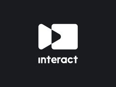 the logo for interact, an interactive platform that is designed to help people learn how to use