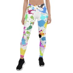 GearBunch Color Splash Leggings - Elevate your workout style with GearBunch leggings for women. Discover the perfect fusion of fashion and function with vibrant Color Splash Leggings. Order now! Multicolor Fitted Leggings For Training, Multicolor Athleisure Leggings For Training, Multicolor Sportswear Leggings For Workout, Multicolor Stretch Activewear For Streetwear, Stretch Multicolor Activewear For Streetwear, Multicolor Moisture-wicking Leggings For Gym, Multicolor Moisture-wicking Fitted Leggings, Gym Leggings Outfit, Workout Style