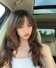 Bob Hair Color, Hair Stylies, Hair Styler, Long Hair With Bangs, Haircut And Color, Cut My Hair, Hair Inspo Color, Curtain Bangs