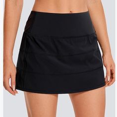 Crz Yoga Women's Lightweight High Waisted Tennis Skirts A Line Athletic Workout Running Sports Golf Skorts With Pockets Navy Tennis Skirt, Light Grey Skirt, Tennis Skirt Black, Yoga Skirt, Golf Skorts, Black Tennis Skirt, Sport Skirt, White Tennis Skirt, Mini Pleated Skirt