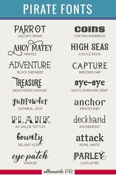 Pirate Fonts and Nautical Fonts Vintage Fonts Alphabet, Nautical Fonts, Pirate Font, Letters Tattoo, Letters Ideas, Business Fonts, Kid Fonts