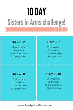 the 10 day sisters in arms challenge