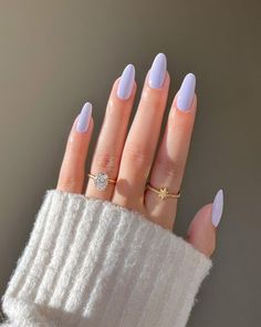 Trendy Nail Polish, Baby Blue Nails, May Nails, Nail Colors Winter, Blue Nail Designs, Hot Nails, Chrome Nails, Purple Nails