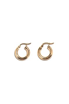 15mm 14k Hoops. Small fine solid gold hoop earrings. 14k Gold Filled Jewelry With Polished Finish, Nickel-free 14k Gold Hoop Jewelry, Classic 14k Gold Filled Huggie Jewelry, 14k Gold Filled Hoop Fine Jewelry, Fine Jewelry 14k Gold Filled Hoop, Timeless 14k Gold Small Hoop Jewelry, Classic Single Small Hoop Earring, Classic Nickel-free Huggie Jewelry, Fine Jewelry 14k Gold Filled Small Hoop Earrings