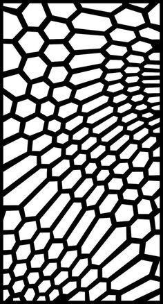 an abstract black and white pattern with lines in the center, as if it is going through