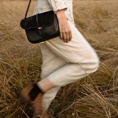 Mini Postman bag Pastel - Khaki I Made in France Chic Shoulder Bag With Leather Handles For Fall, Chic Fall Shoulder Bag With Leather Handles, Satchel Shoulder Bag For Errands, Chic Top Handle Flap Bag For Errands, Fall Shoulder Bag For Errands With Top Carry Handle, Fall Top Handle Shoulder Bag For Errands, Fall Shoulder Bag With Top Handle For Errands, Chic Tote Flap Bag For Errands, Chic Flap Bag With Removable Pouch For Fall