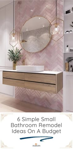 bathroom remodel ideas on a budget that are easy to make yourself feel like you've never seen before