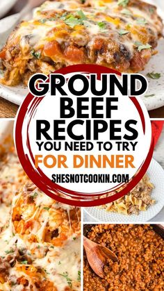 Quick Ground Beef Recipes, Best Ground Beef Recipes, Easy Ground Beef Recipes, Satisfying Meals, Easy Ground Beef, Hearty Casseroles, Dinner With Ground Beef, Hamburger Recipes, Ground Beef Recipes Easy