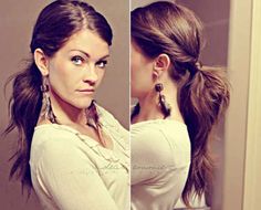 Twisted Ponytail Variation Five Minute Hairstyles, Hair In A Ponytail, Stylish Ponytail, Twist Ponytail, A Ponytail, Hair Envy, Hair Today