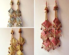 "Awesome! Long red, pink, yellow and green golden beaded embroidered tassel hangings with coins. Ethnic Indian tassels for blouse decorations, dress decoration, key chain charms, bohemian bag charms, gift decorations, scarf tassels, lehenga tassels, latkans, dupatta tassels, etc. These are light weighted very beautiful tassels in green and gold colors. They have a threaded loop on the top to attach it to any thing you would like to add charm and beauty. This offer is for 1 pair of hangings. Dimension: Height (without loop) : 18\" Width: 4-5\" Utmost care has been taken in depicting the real colours of the product. But it may appear slightly different due to different monitor resolution. We process and dispatch the items with in 1-3 business days." Yellow Latkans For Lehenga, Long Latkans For Lehenga, Luxury Necklace With Latkans For Gift, Blouse Latkans Tassels, Festival Party Dupatta With Tassels, Party Dupatta With Tassels For Festivals, Festive Gold Dupatta With Tassels, Gold Bollywood Dupatta With Tassels, Tasseled Dupatta For Festival Celebrations