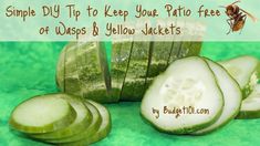 sliced cucumbers with the words simple diy tip to keep your tattoo free or wraps below them