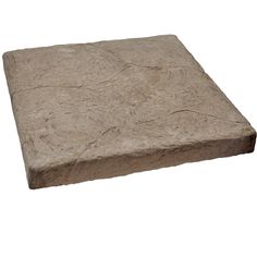 a square stone block on a white background