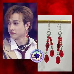 Made by order  Length can be personalized Beads : glass,metal Please don't hesitate to ask any questions! All my products are belong to me please do not copy! Stray Kids Jewelry, Skz Jewelry, Kpop Jewelry, Jewelry Kpop, Stray Kids Merch, Kpop Merch, Wedding Jewelry Earrings, Bang Chan, Kids Jewelry