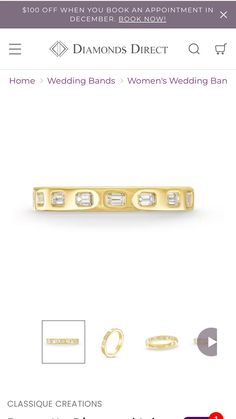 the diamond direct ring is on sale for $ 3, 99 and it's in yellow gold