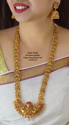 Temple Jewellery Long Haram, Malabar Gold Jewellery Necklaces Antique, Malabar Gold Jewellery Necklaces, Kundan Lockets, 40grams Gold Haram, Long Neckless, Coral Jewelry Set, Temple Jewellery Earrings, Temple Jewelry Necklace