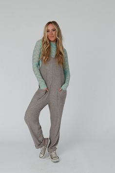 Calling all of our wild things, we have the jumpsuit for you; the Running Wild Relaxed Pocketed Jumpsuit! So, so cozy with a fun design, you're going to love this sweater because it features: Comfortable, stretch, waffle knit fabric Relaxed and loose jumpsuit silhouette Flattering scoop neck and backline with thick tank top straps and dropped armholes Convenient oversized patched pockets Classic, loose, straight pant legs (Consider rolling the ankle for a cute detail!) Wear it alone or layered o Relaxed Fit Trendy Overalls For Loungewear, Trendy Relaxed Fit Overalls For Loungewear, Relaxed Fit Casual Overalls For Loungewear, Casual Relaxed Fit Overalls For Loungewear, Comfortable Overall Jumpsuits And Rompers For Loungewear, Comfortable Jumpsuits And Rompers For Loungewear, Relaxed Fit Jumpsuits And Rompers For Loungewear, Comfortable Leisure Overalls And Rompers, Relaxed Fit Overalls Jumpsuit For Loungewear