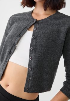 Soft-touch knit cardigan with buttons - Women's Knitwear | Stradivarius United States Cardigan With Buttons, Winter Outfit, Knitwear Women, Knit Cardigan, Limited Time, Winter Outfits, Knitwear, United States, The Unit