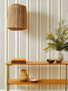 two tone stripe daffodil chocolate grasscloth Stripe Grasscloth Wallpaper, Striped Grasscloth Wallpaper, Stripped Wallpaper, Grass Wallpaper, How To Install Wallpaper, Fabric Wall Art, Wallpaper Rolls, Grasscloth Wallpaper, Wallpaper Wall