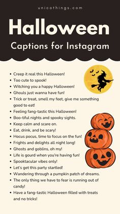 halloween captions for instagrams that are fun and easy to do with the kids