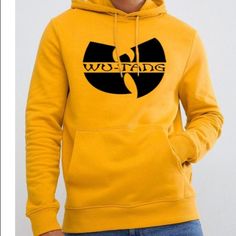 “ Wu - Tang” Brand New Pullover Hoodie. % Preshrunk Cotton Available In Different Sizes And Colors: Yellow/Black Logo, Black/White Logo, Red/Yellow Logo Plz Specify N The Comments Section. Bundle And Save. Reasonable Offers Are Welcome!!! Casual Hoodie Sweater For Streetwear, Yellow Long Sleeve Sweater For Streetwear, Yellow Casual Top With Ribbed Cuffs, Casual Yellow Top With Ribbed Cuffs, Yellow Tops With Ribbed Cuffs For Streetwear, Yellow Letter Print Long Sleeve Sweater, Yellow Cotton Sweater For Streetwear, Yellow Long Sleeve Sweater With Letter Print, Yellow Sporty Sweater For Streetwear