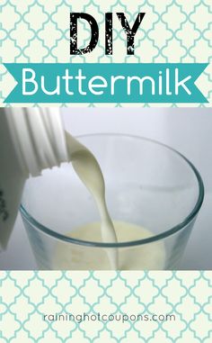 a glass filled with milk being poured into it