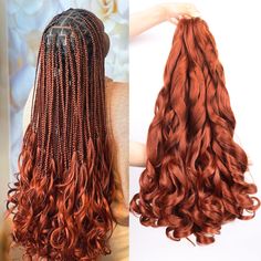 PRICES MAY VARY. ✅【New Hairstyle Design】French curly braiding hair,french curl braiding hair,spanish curly braiding hair,french curl braids,bouncy braiding hair,micro box braids, spiral curly braiding hair extensions,Ombre curly braiding hair for black women,hair extensions for braids. ✅【Premium Texture of French Curly Braiding Hair】Curly braiding hair 22 inch is manageable as human hair extensions,silky smooth texture,which is perfect for twists,braids,and locs.The bouncy braiding hair is beaut Spanish Braids Hairstyles, Hair For Goddess Braids, Spanish Braids, Braids Curly Ends, Curly Braiding Hair, Hair Braid Designs, Curl Braids, Braids Boho, Vacation Hair