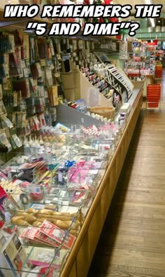 a store filled with lots of different types of items on display in front of the counter