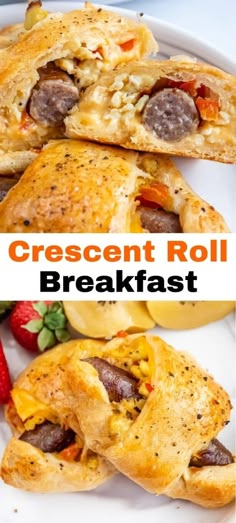 this is an image of crescent roll breakfast