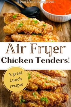 Air Fryer Chicken Tenders! Air Fryer Recipes Healthy Lunch. Chicken Tenders Air Fryer Recipes, Recipes For Lunch Easy, Recipes Healthy Lunch, Chicken Tenders Air Fryer, Air Fried Chicken Tenders, Air Fryer Chicken Tenders, Fried Chicken Tenders, Healthy Weeknight Meals, Air Fried Chicken