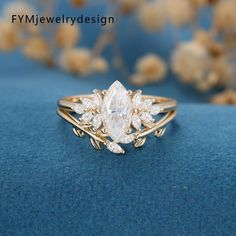 Marquise Moissanite Engagement Ring, Marquise Engagement Ring, Cute Engagement Rings, Future Engagement Rings, Detailed Engagement Ring, Engagement Rings Marquise, Engagement Rings Bridal Sets, Cluster Engagement Ring, Dream Engagement Rings