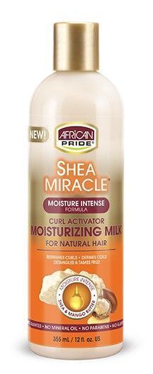 African Pride Shea Butter Miracle Silky Hair Moisturizer 12 oz     Remy Hair Weaving Hair   Human Hair Synthetic Hair   Accessories Braiding Hair   Human Hair Synthetic Hair Wigs     Lace Wigs Wigs Half Wigs Accessories Drawstring Ponytails   Adult Ponytails Teen Ponytails Kid Ponytails Combs & Brushes Hair Styling Tools   Flat Irons Curling Irons Dryers   Rollers, Pins & Rubber Bands Hair Care   Shampoos Conditioners Styling Products   Oils & Treatments   Hair Relaxers   Hair Colors   Hair Grow Hair Moisturizer, Curl Activator, Hair Relaxers, Skin Lightener, Hair Mistakes, Low Porosity Hair Products, Flat Iron Curls, Hair Lotion, Hair Styling Tools