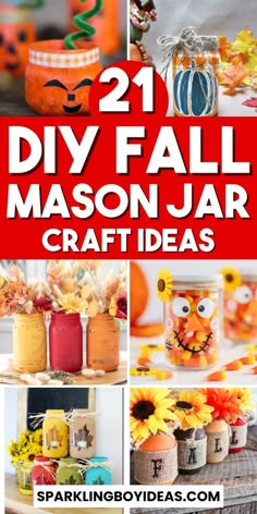 Looking for DIY fall decorations, then check out these easy DIY fall mason jar crafts. Spruce up your fall home decor with DIY fall decor projects and mason jar fall centerpieces. Create beautiful  DIY fall crafts using fall leaves and pumpkins for a touch of harvest spirit. These DIY Thanksgiving decor ideas make perfect mason jar gifts for fall too! Discover the joy of crafting with dollar store fall crafts. Check out these DIY fall decorating ideas and enjoy these DIY fall craft ideas! Mason Jar Fall Centerpieces, Diy Mason Jar Gifts Christmas, Thanksgiving Mason Jar, Easy Mason Jar Crafts Diy, Easy Diy Fall Crafts, Fall Mason Jar Crafts, Christmas Jar Gifts, Diy Fall Crafts, Easy Mason Jar Crafts