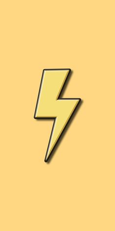 a yellow and black lightning bolt symbol on a tan background