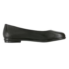 Product Description: Classic meets trendy with these sleek ballet flats. Elevate your style with these loafer shoes made from premium leathers in smooth and patent, and take your comfort to the next level with the Removable and Washable Ortholite® Footbed. Heel Height: 0.75". This item features a removable footbed. Product Details: A flat with plush comfort built in. Scenic features premium leather stretched over our exclusive last for added toe room and a relaxed fit. A removable footbed is eas Black Cushioned Closed-toe Ballet Flats, Synthetic Slip-on Ballet Flats With Arch Support, Black Slip-on Ballet Flats With Textured Sole, Black Leather Sole Ballet Flats, Medium Width, Orthopedic Shoes, Black Ballet Flats, Double Wide, Shoe Store, Loafer Shoes