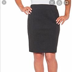 Mario Serrani Ladies Bodymagic Knit Skirt Charcoal Slimming. Comfort Fit. Built-In Body-Flattering Lining. Elastic Pull-On Waistband. Seam Detail. Elegant Gray Mini Skirt For Work, Gray Fitted Elegant Mini Skirt, Elegant Fitted Gray Mini Skirt, Gray Stretch Skirt For Work, Mini Skirt Summer, White Cotton Skirt, Pencil Skirt Work, Red Pencil Skirt, Pencil Skirt White