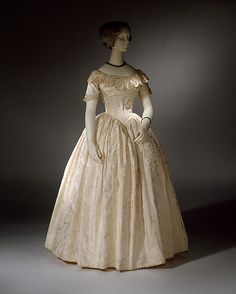 1840s Dress, 1840s Fashion, Historical Gowns, Romantic Era, Romantic Period, 1800s Fashion, 19th Century Fashion