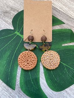 The perfect everyday earring to dress up you look. Rattan circle with acrylic accents Rattan Wood, Wood Earring, Acrylic Earring, Everyday Earrings, Acrylic Earrings, Diy Earrings, Dress Up, Wood, Quick Saves