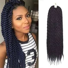 Senegalese Twists: How to Wear this Style for a Gorgeous Look Havana Twist Hairstyles, Crochet Braids Kanekalon, Crochet Senegalese Twist, Senegalese Twist Crochet Braids, Twist Braiding Hair, Kanekalon Braiding Hair, Braids Pictures, Braiding Hair Extensions