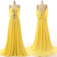 Yellow Prom Dress Long, Prom Dress Yellow, Yellow Prom Dress, Crystal Prom Dress, Yellow Prom, Sweetheart Bridesmaids Dresses, Yellow Gown, Prom Dress Long, Prom Dresses 2016