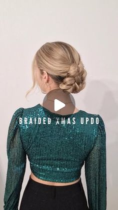 Poppy ✨️♏️ on Instagram: "HOLIDAY HAIRSTYLE 2/13 🎄🪩 How to pretty updo on yourself for Christmas Eve !!!

🎄Hairspray @redken
🎄Elastics & bobby pins linked in bio @poppy_hairstyles
🎄Top @newyorkeronline ( old co )

.

.

#updo #updostyles #updohair #hairhack #holidayhair #chignon #updos #hairidea #coiffure #hair #hairstyle #updohairstyles #christmashair #holidayhairstyle #christmashairstyle #christmas2025 #partyhair #partyhairstyle #partyhairdo" Poppy Hairstyles, Party Hairdo, Updo Styles, Christmas Hairstyles, Holiday Hairstyles, Christmas Hair, Beauty Stuff, Party Hairstyles, Girly Stuff