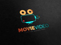 a logo for a video company with an image of a camera and the words movievideo