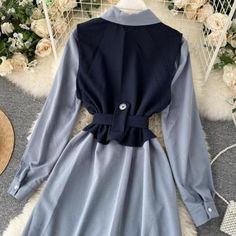 Free Size Dress, Dress Two Pieces, Work Outfits Frauen, Business Casual Outfits For Women, Spring Fashion Outfits, Suit Fabric, Spring Outfits Women, Vest Fashion, Fashion Design Clothes