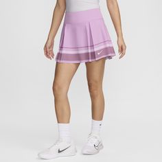 With ultra-stretchy, sweat-wicking fabric and plenty of storage, this lightweight skirt gives you an advantage on the court. Drop-in pockets on either side of the inner shorts let you store your essentials. Plus, you can tuck spare balls under the hem for quick access. Cheap Tennis Skirt For Spring Day Out, Short Tennis Skirt, Tennis Skirt Black, Lightweight Skirt, Pleated Tennis Skirt, Short Waist, Green Skirt, Tennis Skirt, Pink Shirt