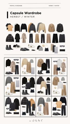 Chic Capsule Wardrobe, Minimalist Wardrobe Capsule, Fall Winter Capsule Wardrobe, Capsule Wardrobe Casual, Capsule Wardrobe Women, Capsule Wardrobe Outfits, Fashion Capsule Wardrobe, Europe Outfits