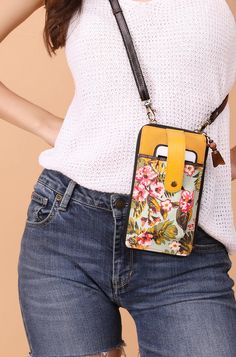 Small Crossbody Bag Floral Casual Phone Bag With Card Slots For Everyday, Casual Phone Bag With Card Slots, Casual Crossbody Phone Bag With Card Slots, Casual Rectangular Phone Bag With Hidden Sleeve, On-the-go Crossbody Bag With Card Slots, Crossbody Zipper Phone Bag For On-the-go, Versatile Phone Bag With Card Slots For On-the-go, Bohemian Wallet With Card Slots For Daily Use, Travel Wallets With Hidden Phone Sleeve, Crossbody