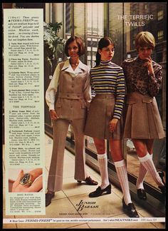 1979 Fashion High Schools, Vintage Back To School, 60s Outfits, 70s Sweater, Decades Fashion, 70s Blouse, Sears Catalog, 60s 70s Fashion, 60s And 70s Fashion