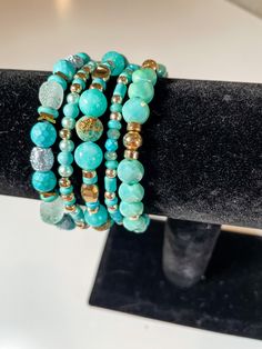 MLD 20% OFF SALE AND FREE SHIPPING - RUN DON’T WALK😍 No code needed, you don’t want to miss out!!!! This has NEVER happened before🤯😍❤️✨Promotion valid 6/21/2023-6/25/2023 Turquoise Multi-strand Wrap Bracelet As Gift, Turquoise Multi-strand Hand Wrapped Bracelet, Blue Multi-strand Bracelets With Gemstone Beads, Blue Multi-strand Gemstone Beads Bracelets, Adjustable Turquoise Beaded Round Bracelet, Spiritual Beaded Turquoise Wrap Bracelet, Spiritual Turquoise Beaded Wrap Bracelet, Elegant Turquoise Beaded Stretch Bracelet, Turquoise Wrap Bracelet With Round Beads