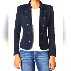 Fabric Type 95% Cotton, 5% Span French Terry Care Instructions Machine Wash Origin Imported About This Item Classic Tommy Hilfiger Style: If You’re Into Blazer Jackets For Women Perfect For Fall No Need To Look Further; With Brass-Style Buttons And Band Style Fashion Detailing, This Jacket Is A Fashion Statement Must-Have For Any Wardrobe Essential Features: Band Jacket, Military, Easy, Blazer, Casual, Sportswear Jackets Fashion Meets Function: Made Of Soft French Terry Cloth, This Coat Is Thick Casual Fitted Double-breasted Blazer, Casual Tommy Hilfiger Outerwear With Button Closure, Tommy Hilfiger Casual Outerwear With Button Closure, Navy Button-up Blazer For Fall, Fall Navy Button-up Blazer, Navy Blazer With Button Closure For Fall, Casual Fitted Double-breasted Peacoat, Tommy Hilfiger Fitted Long Sleeve Blazer, Fitted Casual Tommy Hilfiger Outerwear